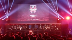 Pre-game Lights - Countdown before the event started. Fancy lighting inside of the cinema.