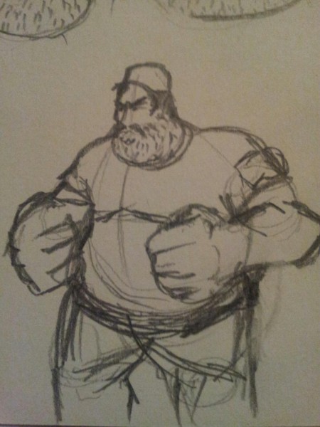Concept Sketches for Miles - Some early conceptual sketches for one of the playable characters, Miles.