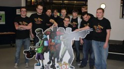 A team photo of the developers behind Dr. Necro's Time of Death.