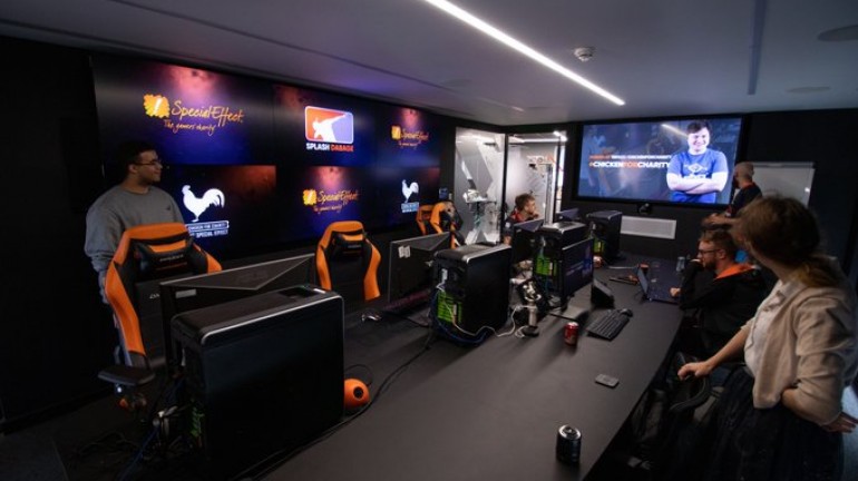 Picture of the setup in the conference room. This is where most of us sat throughout the duration of the the tournament.