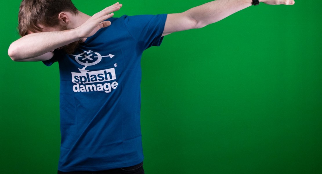 A player green screen picture for Luc "LoveDuckie" Shelton (myself), doing a "dabbing" pose for comedic purposes. This was used for some of the social media marketing graphics.